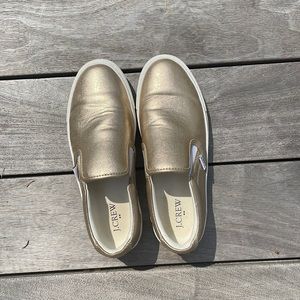 JCREW GOLDEN SHOES SIZE WOMENS 8.5